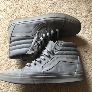 All Gray HighTop Vans